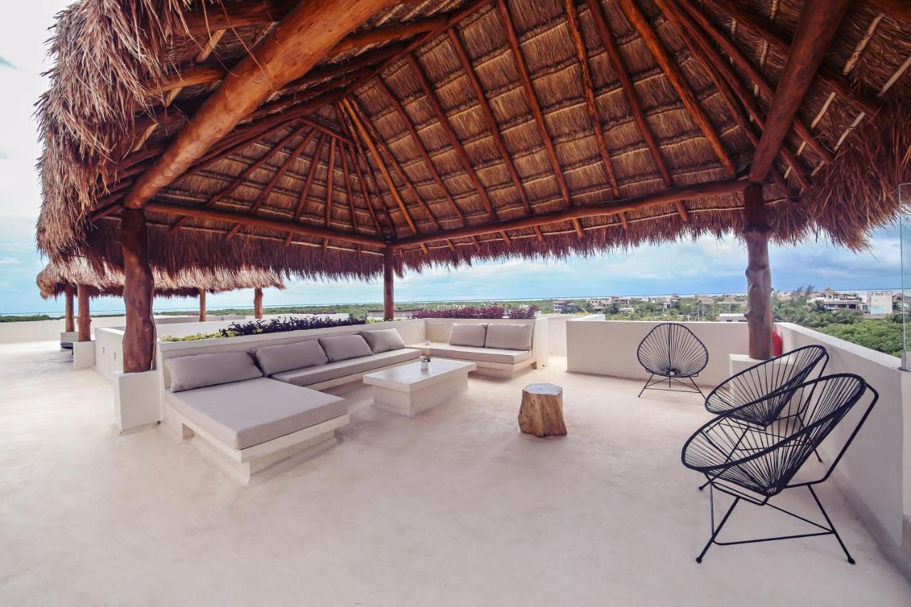 Casa Astral Eco Luxury Holbox Island - Sunset And Ocean View With Rooftop Pool Exterior photo